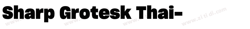 Sharp Grotesk Thai字体转换